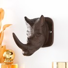 Настенный крючок декоративный «Носорог», чугун, 6.5×11×9 см - Фото 1