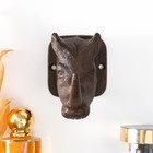 Настенный крючок декоративный «Носорог», чугун, 6.5×11×9 см - Фото 2