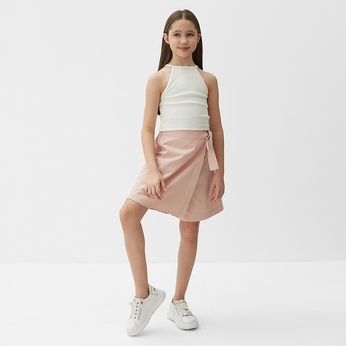 Юбка-шорты для девочки MINAKU, цвет пыльно-розовый, рост 110 см