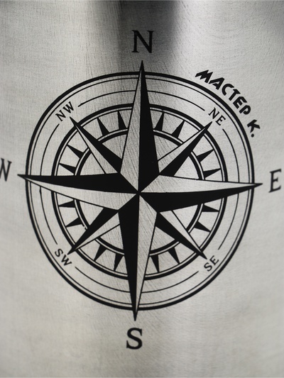 Термокружка, 500 мл, «Компас», сохраняет тепло 2 ч, 13.5×8.3 см