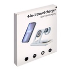 Беспроводное зарядное устройство 3 в 1 Y36, 15 W, складная, подсветка, USB, Type-C, белая - фото 9076645