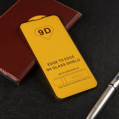 Защитное стекло для iPhone 13 mini, 9H, 0.33 мм, чёрное