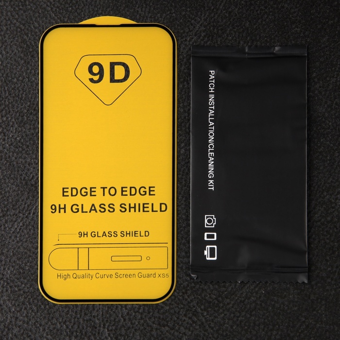 Защитное стекло для iPhone 14 Pro, 9H, 0.33 мм, чёрная рамка