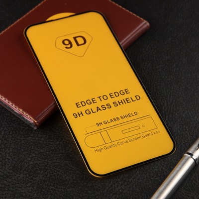 Защитное стекло для iPhone 14 Pro Max, 9H, 0.33 мм, чёрное