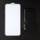 Защитное стекло для iPhone 15 Plus/16 Plus, 9H, 0.33 мм, чёрное - Фото 2