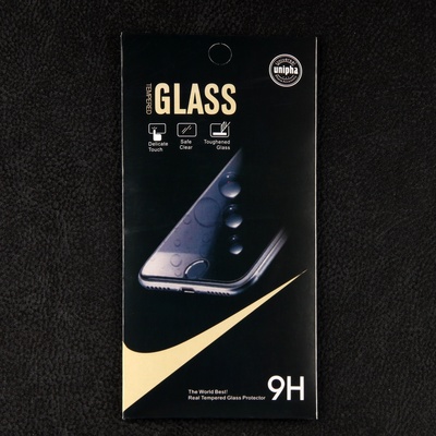 Защитное стекло для iPhone 15 Plus/16 Plus, 9H, 0.33 мм, чёрное