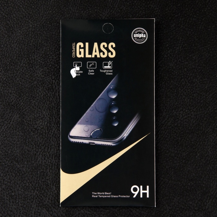 Защитное стекло для iPhone 15 Pro, 9H, 0.33 мм, чёрная рамка