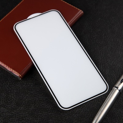 Защитное стекло для iPhone 15 Pro Max, 9H, 0.33 мм, чёрная рамка