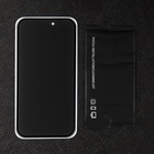 Защитное стекло для iPhone 15, антишпион, 9H, 0.33 мм, чёрная рамка - фото 9076716