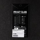 Защитное стекло для iPhone 15, антишпион, 9H, 0.33 мм, чёрная рамка - фото 9076718