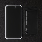 Защитное стекло для iPhone 15 Pro, антишпион, 9H, 0.33 мм, чёрная рамка - фото 9076724