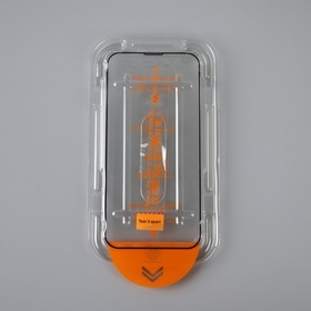 Защитное стекло для iPhone 13/13 Pro/14, с рамкой для установки, полный клей, 9H, 0.33 мм