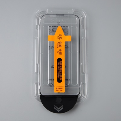 Защитное стекло для iPhone 14 Pro, рамка для установки, полный клей, 9H, 0.33 мм