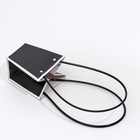 Сумка для цветов Черная влагостойкая, 12x12-8x8 - 12,5 см, 1 шт - фото 48866879