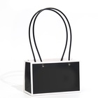 Сумка для цветов Черная влагостойкая, 22x10.5x13.5 см, 1 шт - фото 24389622