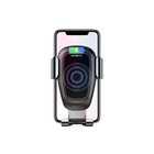 Держатель для смартфона в авто Baseus, 4-6.5", 2 А, автозахват, беспроводная зарядка, чёрный - Фото 4