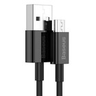 Кабель Baseus, MicroUSB - USB, 2 А, TPE оплётка, 1 м, чёрный 9495657 - фото 13015866