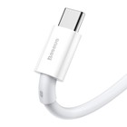 Кабель Baseus, Type-C - USB, 6 А, 66W, TPE оплётка, 1 м, белый - фото 51532479 Кабель Baseus, Type-C - USB, 6 А, 66W, TPE оплётка, 1 м, белый - фото 51532479