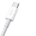 Кабель Baseus, Type-C - USB, 6 А, 66W, TPE оплётка, 1 м, белый - фото 51532480 Кабель Baseus, Type-C - USB, 6 А, 66W, TPE оплётка, 1 м, белый - фото 51532480