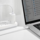 Кабель Baseus, Type-C - USB, 6 А, 66W, TPE оплётка, 1 м, белый - фото 51532484 Кабель Baseus, Type-C - USB, 6 А, 66W, TPE оплётка, 1 м, белый - фото 51532484