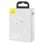 Кабель Baseus, Type-C - USB, 6 А, 66W, TPE оплётка, 1 м, белый - фото 51532486 Кабель Baseus, Type-C - USB, 6 А, 66W, TPE оплётка, 1 м, белый - фото 51532486