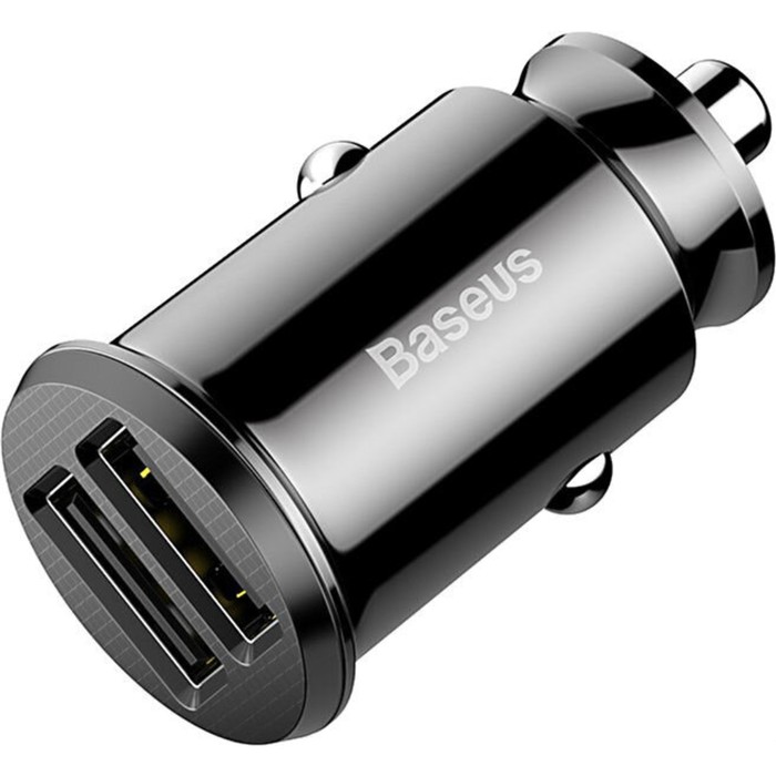 Автомобильное зарядное устройство Baseus, 2USB, 3.1 А, чёрное - фото 51532587