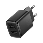 Сетевое зарядное устройство Baseus, 2USB, 2.1 А, 10.5W, чёрное - Фото 2