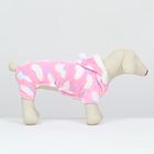 Комбинезон «Любовь», с капюшоном, размер L, ДС 35 см, ОГ 45 см, ОШ 35 см, розовый - Фото 4