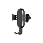 Держатель для смартфона в авто Baseus в воздуховод, беспроводная зарядка, 2 А, 10 Вт, чёрный - Фото 3
