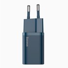Сетевое зарядное устройство Baseus, Type - C, 3 А, QC, 20W, синее - фото 9077078