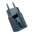 Сетевое зарядное устройство Baseus, Type - C, 3 А, QC, 20W, синее - фото 9077079