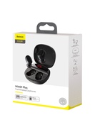 Наушники беспроводные Baseus WM01, TWS, вакуумные, Bluetooth 5.0, 40/800 мАч, шумоподавление, чёрные - Фото 14