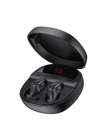 Наушники беспроводные Baseus WM01 Plus, TWS, вакуумные, BT5.0, 40/800 мАч, микрофон, чёрные