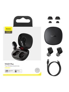 Наушники беспроводные Baseus WM01, TWS, вакуумные, Bluetooth 5.0, 40/800 мАч, шумоподавление, чёрные - Фото 10