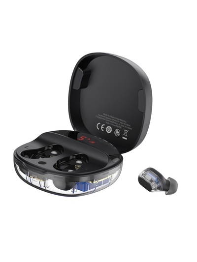Наушники беспроводные Baseus WM01 Plus, TWS, вакуумные, BT5.0, 40/800 мАч, микрофон, чёрные