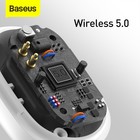 Наушники беспроводные Baseus WM01 Plus, TWS, вакуумные, BT5.0, 40/800 мАч, микрофон, белые - фото 9077135