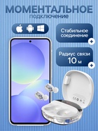 Наушники беспроводные Baseus WM01, TWS, вакуумные, Bluetooth 5.0, 40/800 мАч, белые - Фото 2