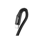 Кабель Baseus Fish eye, Lightning - USB, 2 А, 1 м, чёрный 9629309 - фото 14286675
