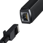 Адаптер Baseus Lite Series Ethernet Adapter, USB A- RJ45 (100Mbps), черный - фото 9077311
