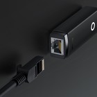 Адаптер Baseus Lite Series Ethernet Adapter, USB A- RJ45 (100Mbps), черный - фото 9077315