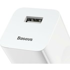 Зарядное устройство Baseus BX02 Quick Charger USB, 3A, 24W, белый - Фото 7