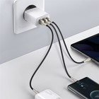 Зарядное устройство Baseus Compact Quick Charger 2*USB+USB-C, 3A, 30W, белый - Фото 8