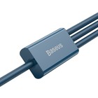 Кабель 3 в 1 Baseus, 5 А, MicroUSB/Type-C/Lightning - USB, 1.5 м, голубой - фото 51539235 Кабель 3 в 1 Baseus, 5 А, MicroUSB/Type-C/Lightning - USB, 1.5 м, голубой - фото 51539235