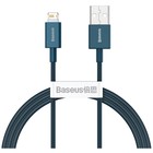 Кабель Baseus, Lightning - USB, 2.4 A, 1 м, синий - Фото 2