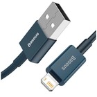 Кабель Baseus, Lightning - USB, 2.4 A, 1 м, синий - Фото 3