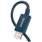 Кабель Baseus, Lightning - USB, 2.4 A, 1 м, синий - Фото 4