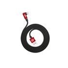Кабель Baseus, MVP Elbow Type, Lightning - USB, 2 А, 1 м, угловой, красный - Фото 2
