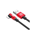 Кабель Baseus, MVP Elbow Type, Lightning - USB, 2 А, 1 м, угловой, красный - Фото 3
