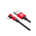 Кабель Baseus, MVP Elbow Type, Lightning - USB, 2 А, 1 м, угловой, красный 9900705 - фото 13016543