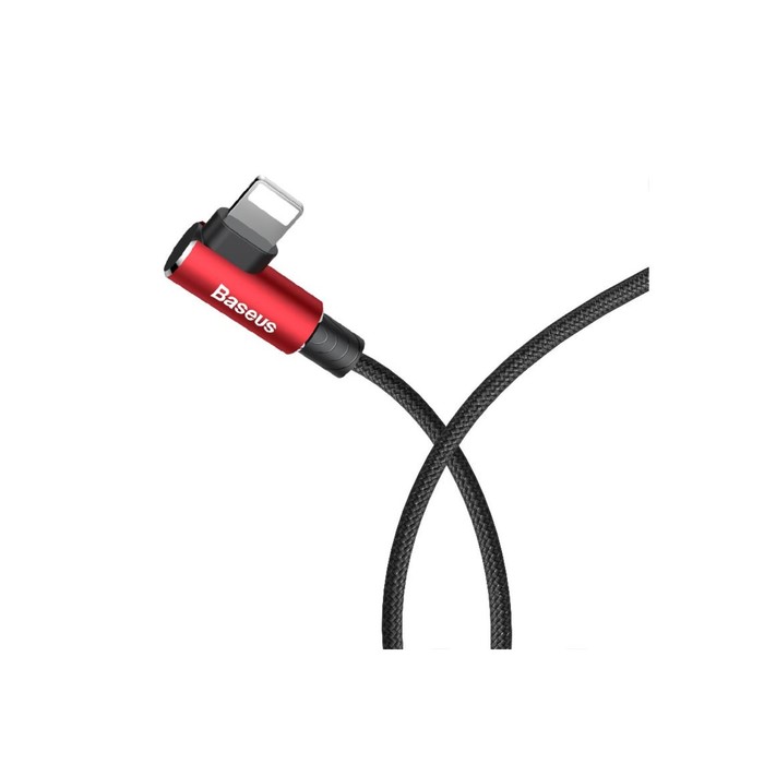 Кабель Baseus, MVP Elbow Type, Lightning - USB, 2 А, 1 м, угловой, красный - фото 51533206